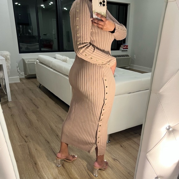 Midi Sweater Bodycon Dress - Picture 3 of 7